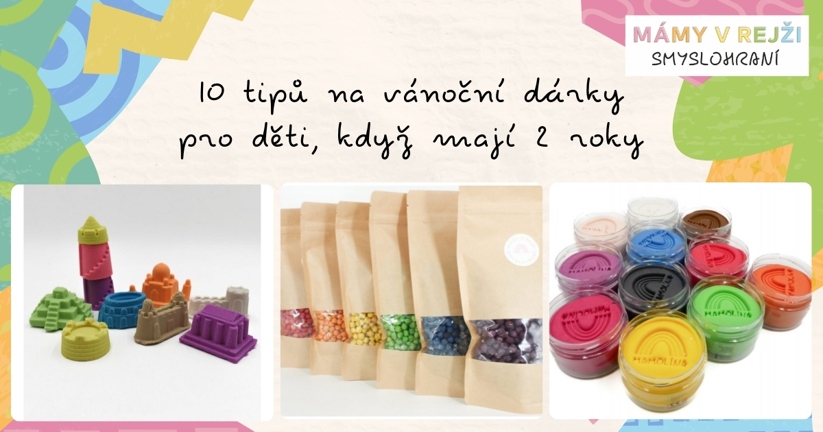 10 tipů na vánoční dárky pro děti, když mají 2 roky